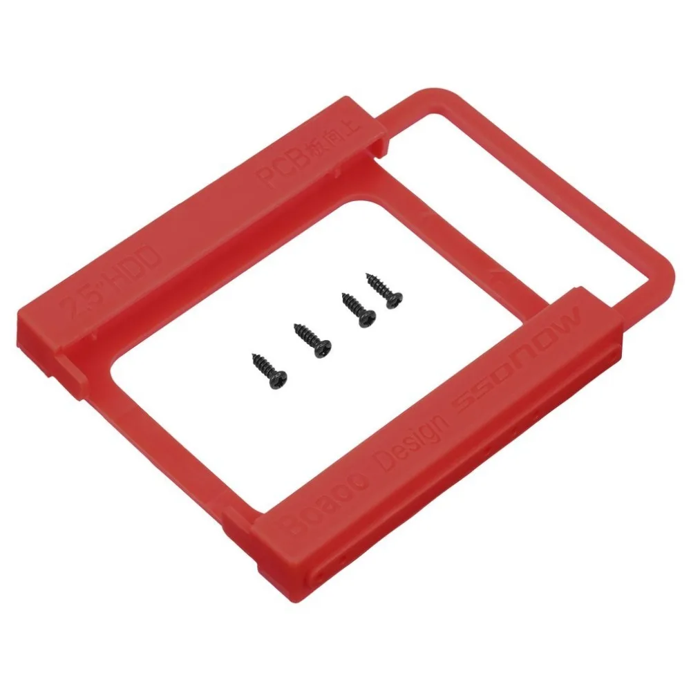 2,5-3,5 дюймов SSD HDD ноутбук жесткий диск монтажный рельсовый адаптер кронштейн держатель с винтами красный