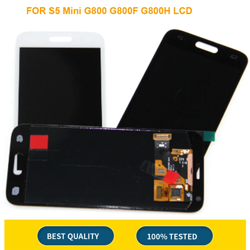 Супер AMOLED для samsung Galaxy S5 Mini G800 G800F ЖК дисплей + сенсорный экран дигитайзер панель в