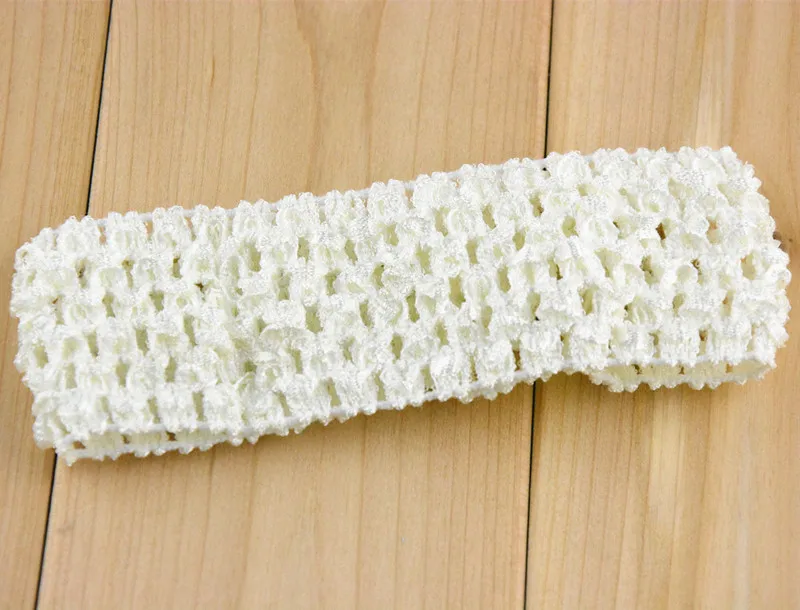 300 шт./лот Милая вязаная крючком эластичная повязка на голову для девушек модные