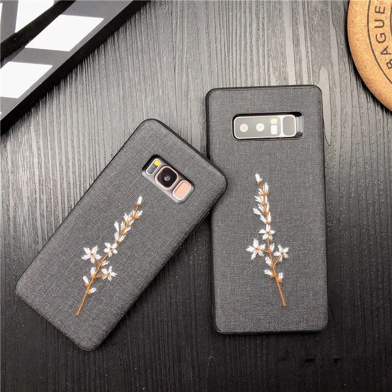 Чехол IMIDO с 3D вышивкой для телефона IPhone 6 7 8 Plus X XR XS чехол цветочным рисунком
