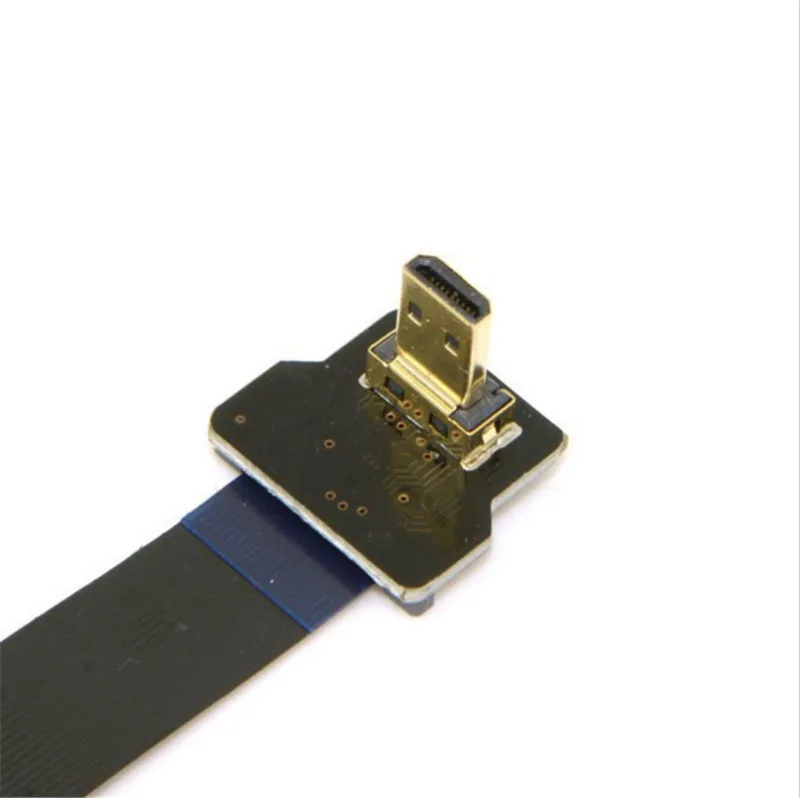 

0.2M 0.1M 0.5M 90 Degree Up Angled FPV Micro HDMI Male to Micro HDMI FPC Flat Cable for GOPRO Multicopter Aerial Photography