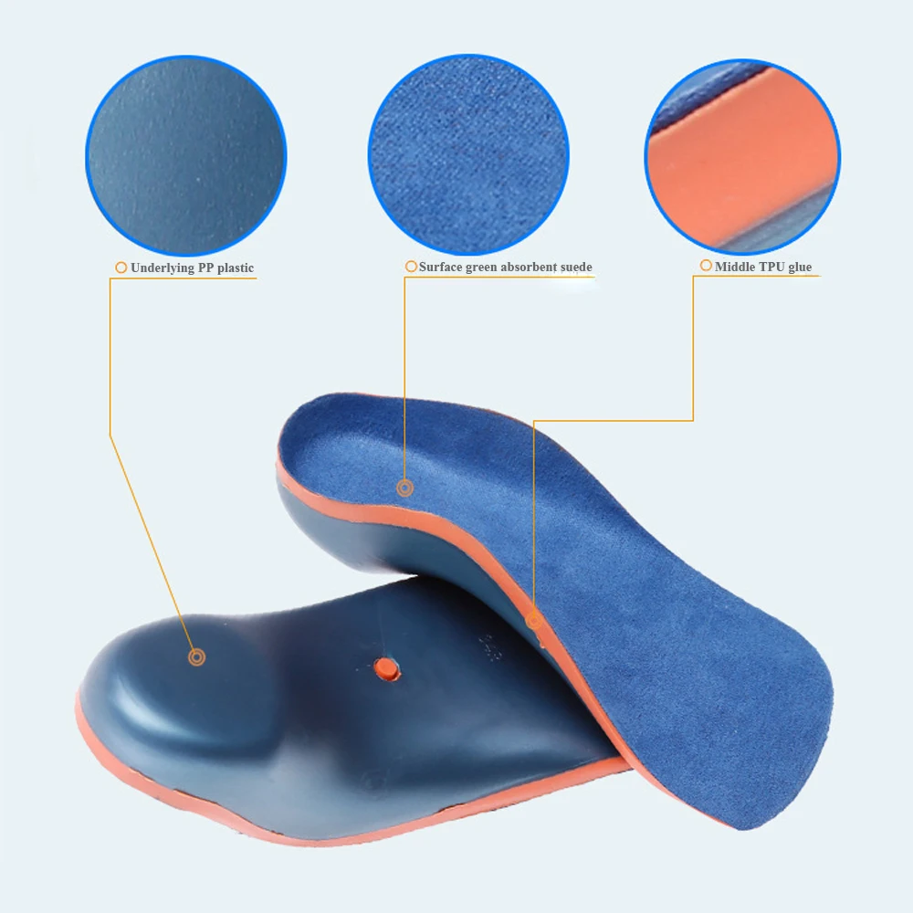 EID Orthotic Insoles for Kids Flat Feet Arch Support Children Insole Child Orthopedic Correction Shoes Pads Foot Health Care