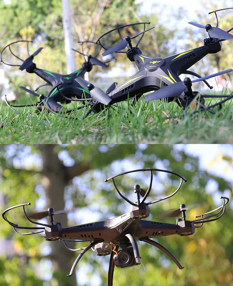 Большой размер Rc Дроны с камерой селфи Дрон Fpv Квадрокоптер ударопрочный Rc вертолет игрушки для детей