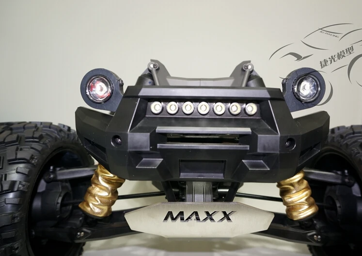 QIngleng ПЕРЕДНИЙ БАМПЕР фара 7 шт. огни 5 мм светодиодный для Traxxas X-MAXX XMAXX