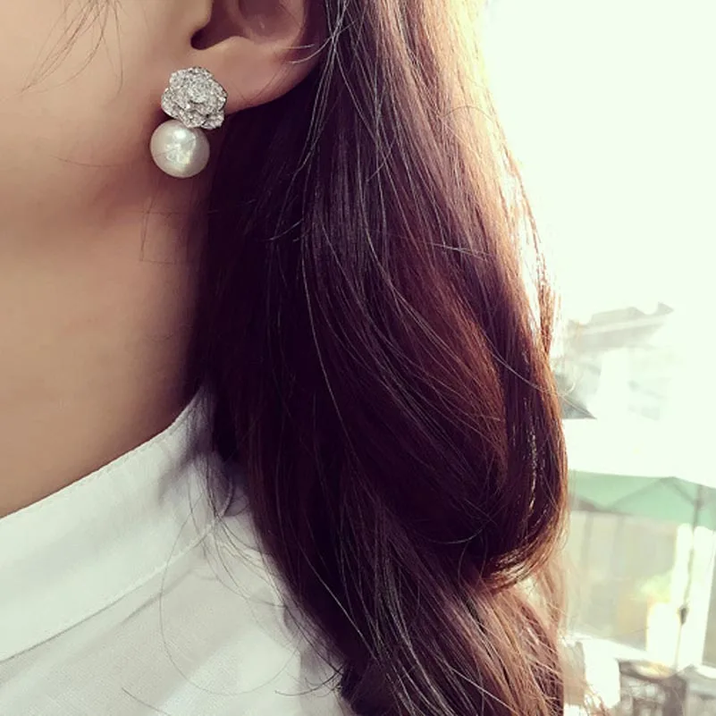 Красные Деревья брендовые высококачественные серьги гвоздики модные элегантные