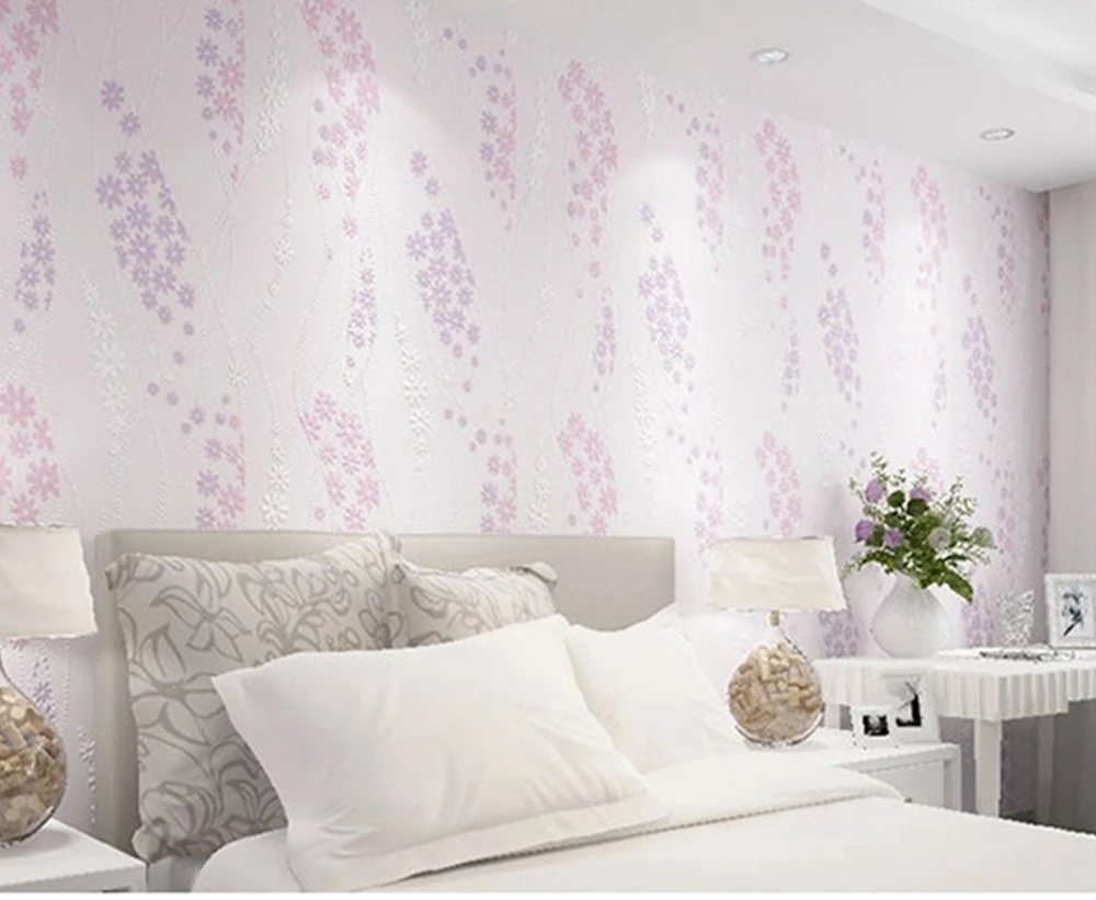 Пасторальный Свежие Мелкие Цветочные нетканые обои |