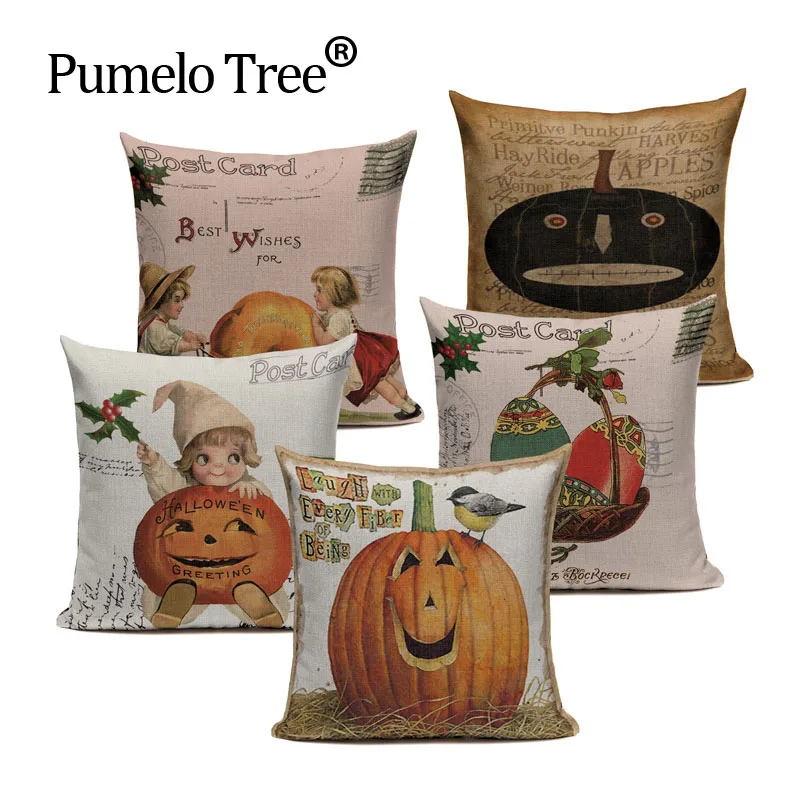 Маскарадный чехол с черепом для Хэллоуина декоративные подушки тыква детская