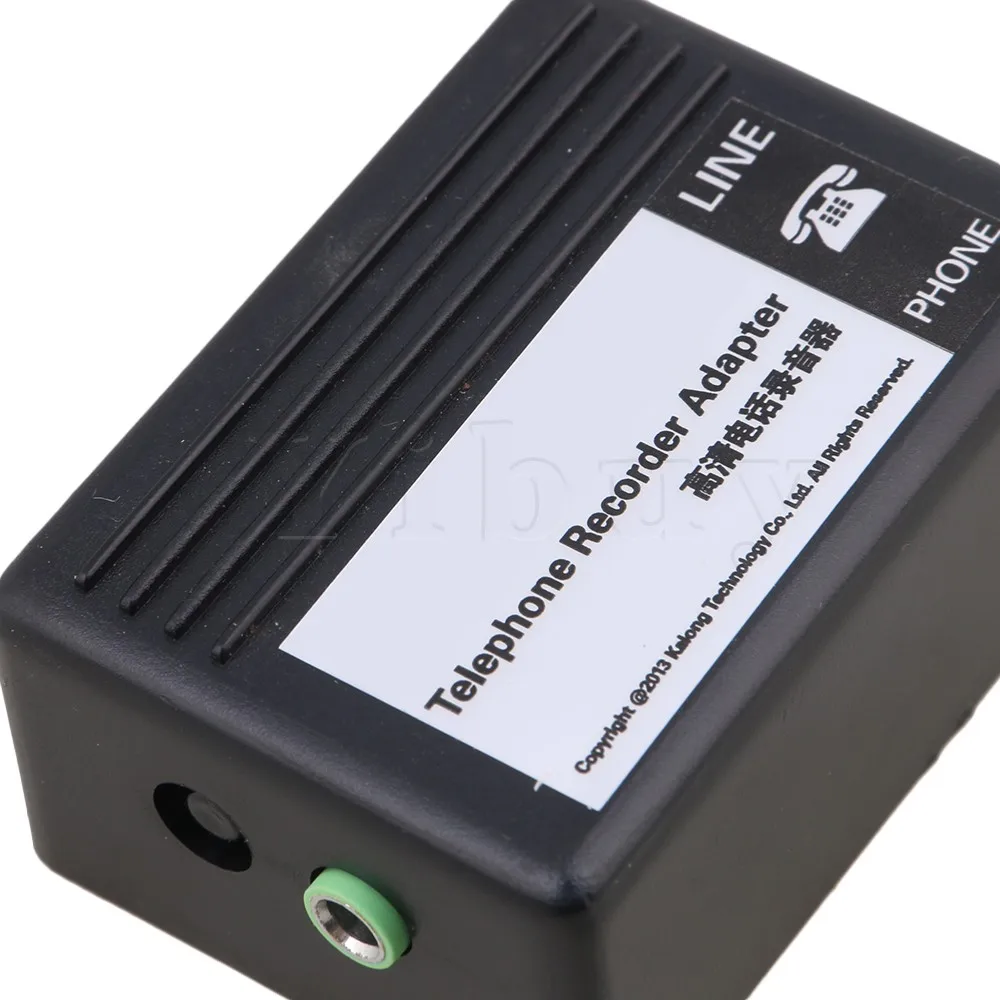

Yibuy Phone Telephone Line Conversation Call Voice Sound Recorder to PC Plastic