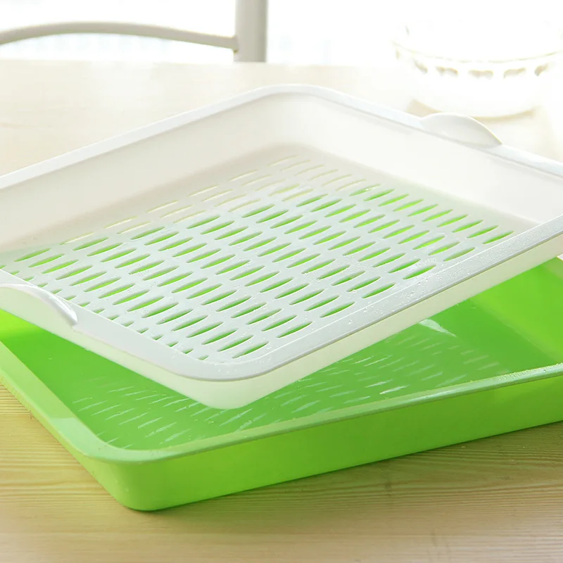 Креативная прямоугольная сливная корзина двухслойная пластиковая Фруктовая