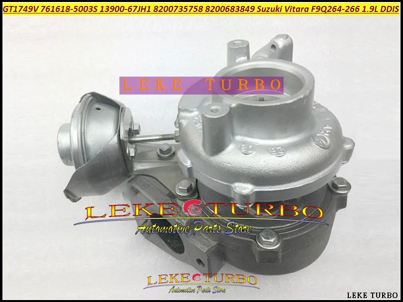 GT1749V 761618 0003 5004S 0002 13900 67JH1 8200735758 турбо для Suzuki Vitara Grand 1.9L DDIS F9Q264 F9Q266|turbo turbo turbo|turbo