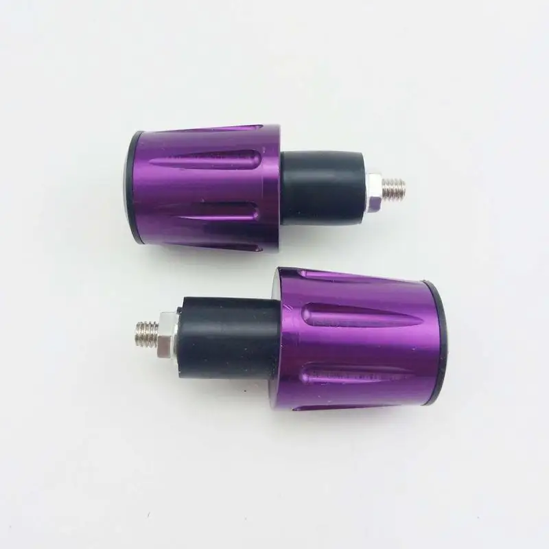 

Bar End Caps Plug - Newset Style Heavy Duty 7/8 inch Bar Ends Universal Fits for Suzuki Yamaha Kawasaki (Purple)