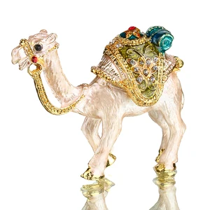 Шкатулка для украшений H  D Bejeweled Camel, ручная роспись, коллекционные фигурки, Подарочный декор, шкатулка для хранения украшений с кристаллами