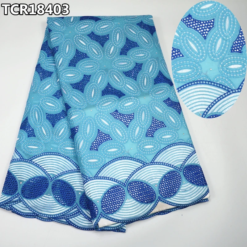 TCR184 хорошее качество Африканский швейцарский кружевной ткани 2017 последние