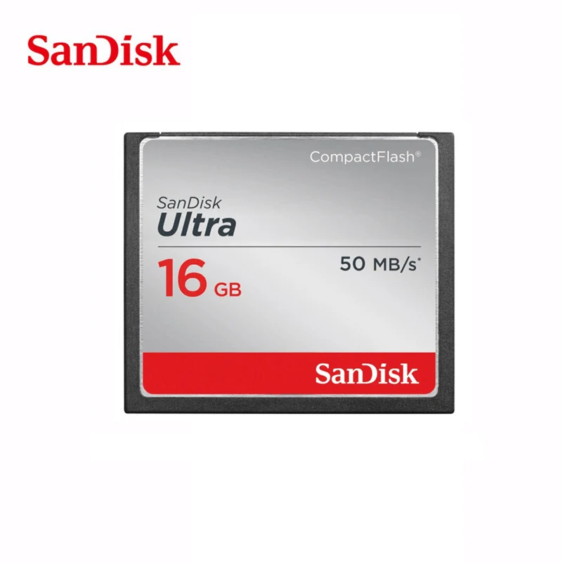 100% Оригинал SanDisk Fit Ultra CF карта в карты памяти CompactFlash card 50 МБ/с. 32 ГБ 16 8 поддержка