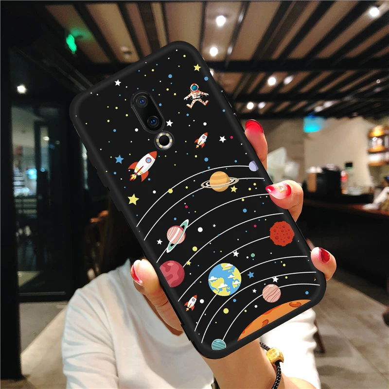 Силиконовый чехол с рисунком для Meizu Note 8X8 M6S 16th 16X16 Plus M5 M6 Note M5C чехол s Lovers Star Moon Space с принтом на заднюю панель
