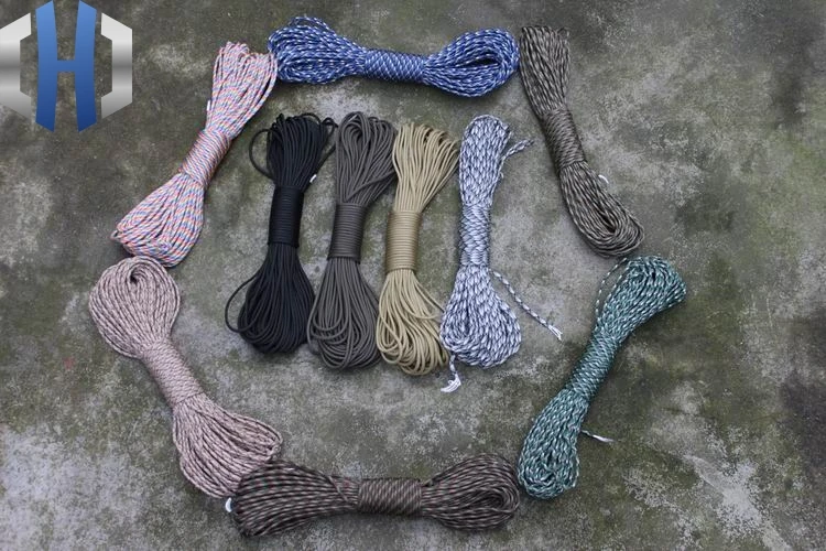 

31 Meters Paracord 550 Parachute Cord Lanyard Rope Mil Spec Type III 7 Strand 100FT Climbing Campi Lifesaving Rope