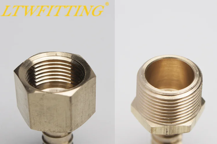 LTWFITTING Value Pack латунный фитинг 5/16 &quotHose Barb x 3/8&quot Female NPT и муфта Резьбовая |