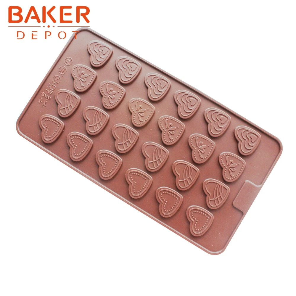 Love heart silicone chocolate molds jelly mold fondant cake moulds kitchen baking cookies | Дом и сад