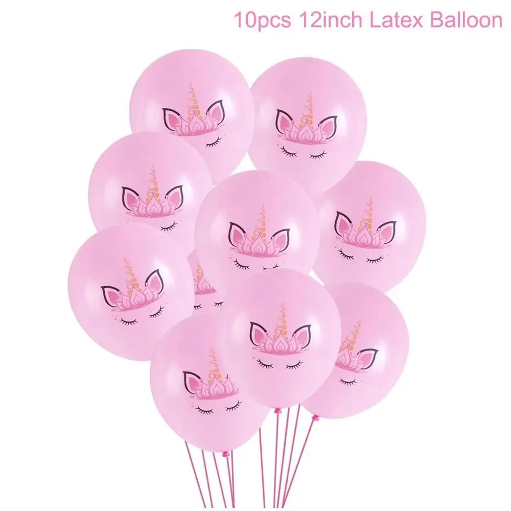 Unicorn balloon 4 Воздушные шары в виде единорога Staraise, розовые латексные вечерние шары в виде единорога, украшения в виде единорога на день рождения, Детские сувениры - Цвет: Unicorn balloon 4