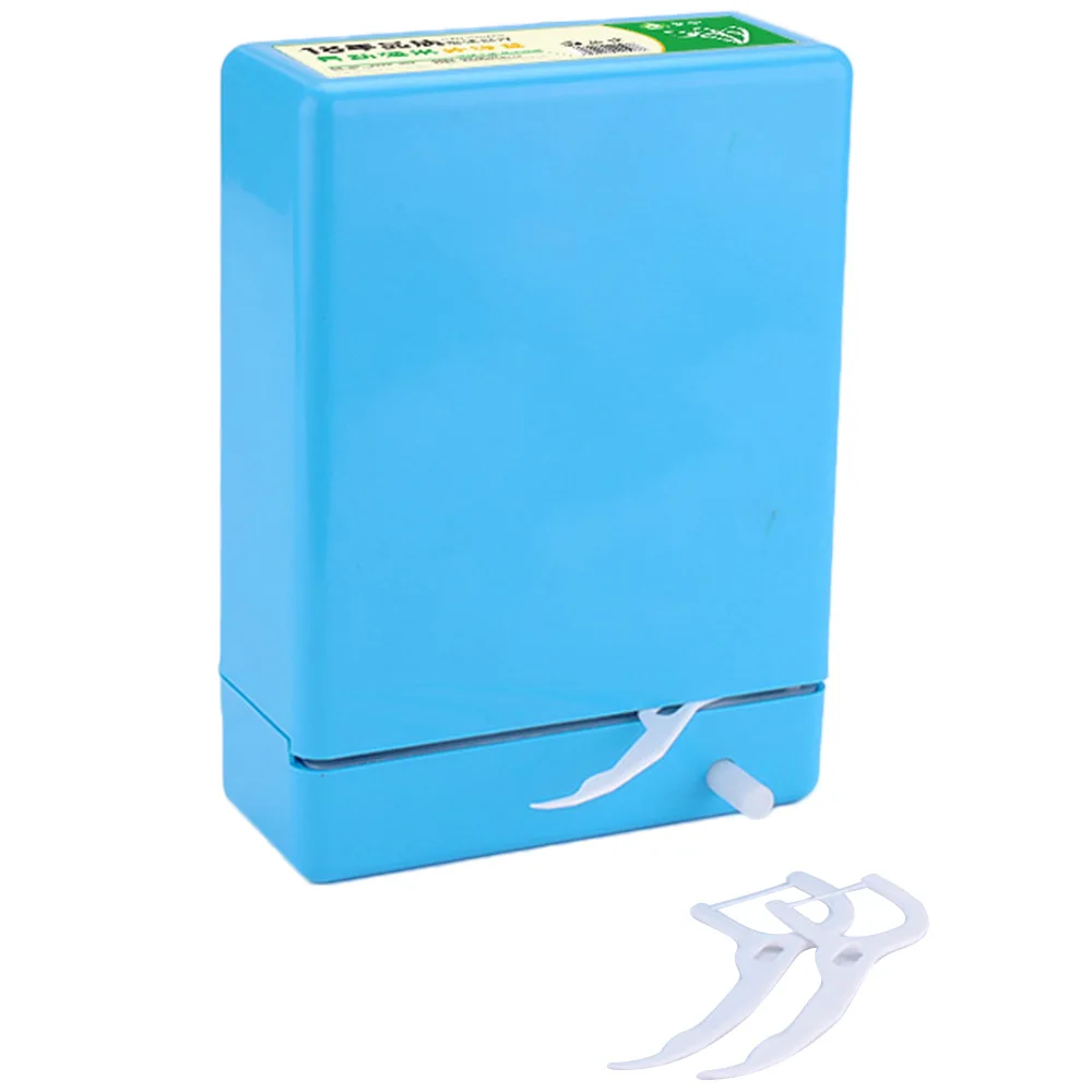 

50Pcs New Eco-friendly Dental Floss Sticks Toothpicks Oral Care Tooth Cleaning with Automatic Storage Box