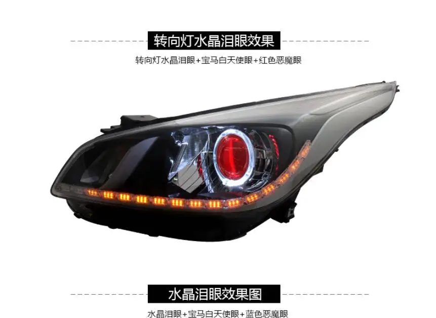 1set Bumper head lamp for KIA K2 Headlight~2019y car accessories,Front light for kia k2 rio headlamp fog