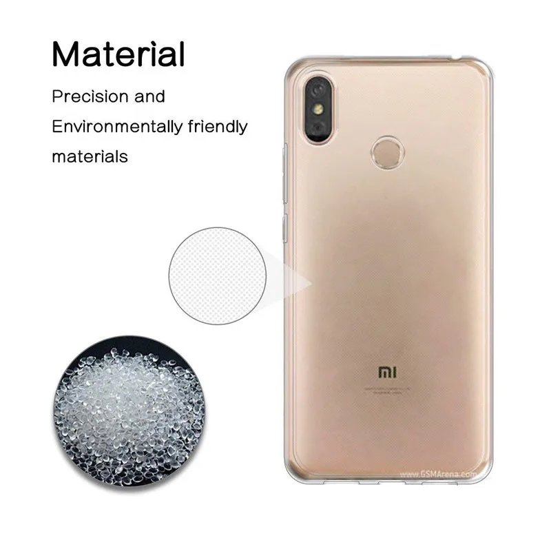 Для Xiaomi 8 Lite 6 6X случае тонкие мягкие ТПУ Силиконовый гель прозрачный чехол задняя