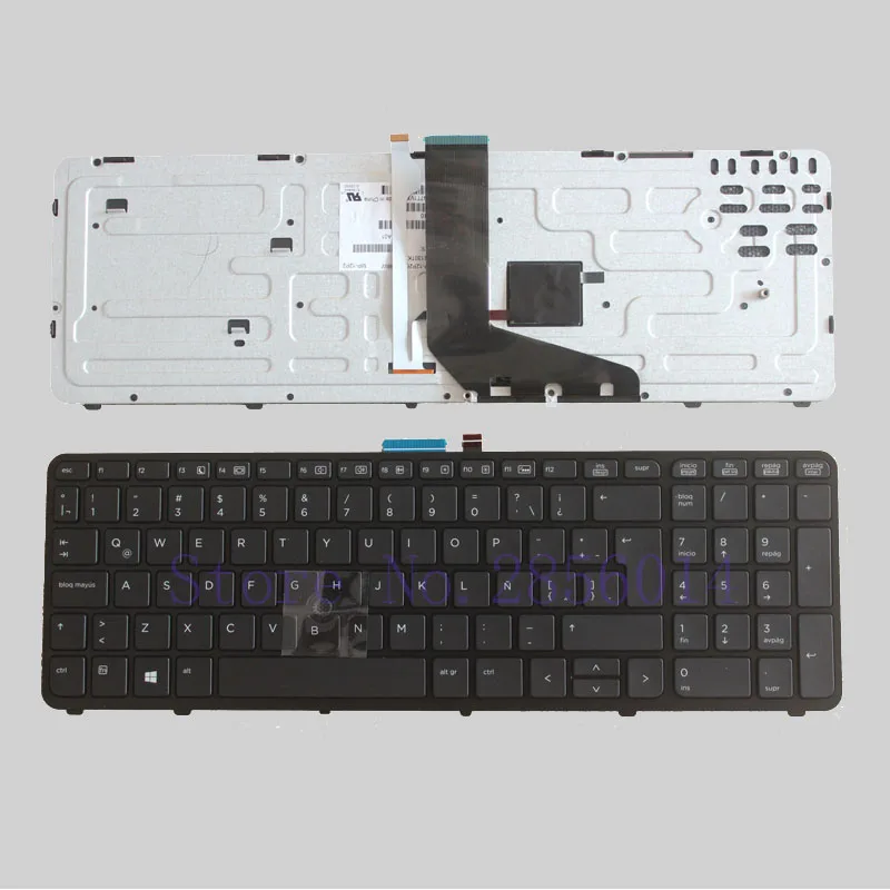 Латинский Новый ноутбук клавиатура для hp павильон Zbook 15 17 733688 161 черный с задней