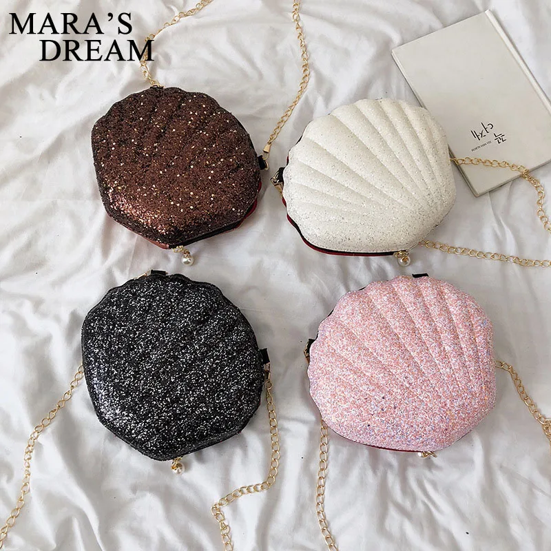 Mara's Dream 2019 Женская сетчатая красная с мини морской ракушкой женская сумка