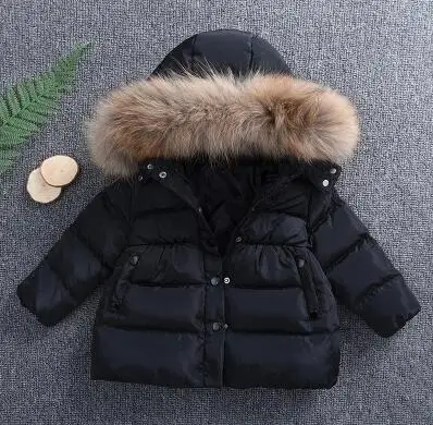 Одежда на новый год белое пальто теплая хлопковая куртка пуховик для девочек