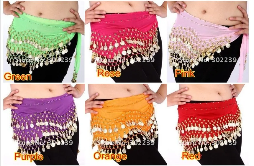 Женский шифоновый ремень для танца живота 100 шт. |