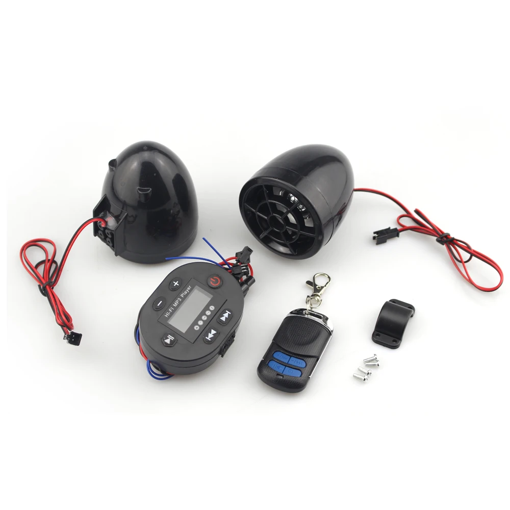 Водонепроницаемый Мотоцикл Скутер Колонки Bluetooth стерео Усилители домашние fm