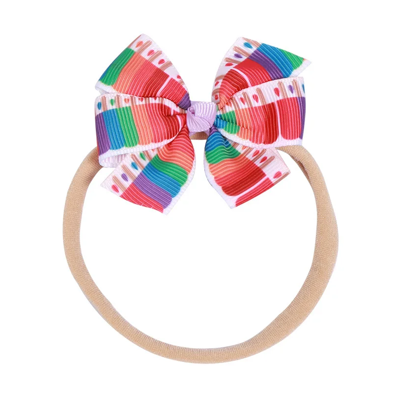 Розничная продажа 1 шт. модная лента для ветряной мельницы бант из нейлона ободки