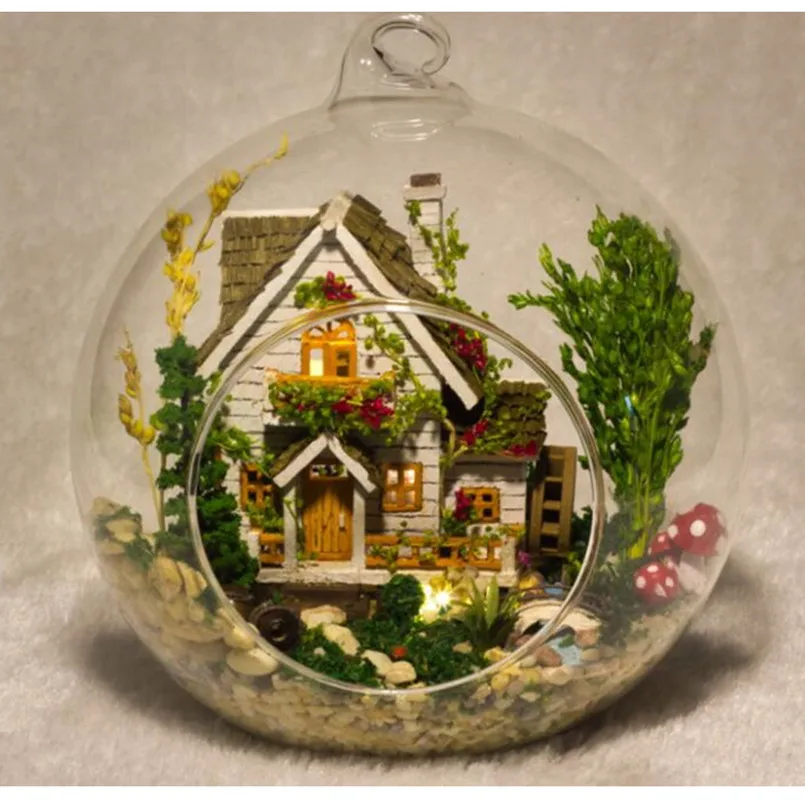 DIY Кукольный дом Miniatura миниатюрный стеклянный шар модель строительные наборы