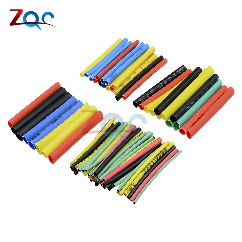 

1set 328Pcs Polyolefin Car Electrical Cable Tube kits Heat Shrink Tube Tubing Sleeve Wrap Wire Assorted 8 Sizes Mixed Color