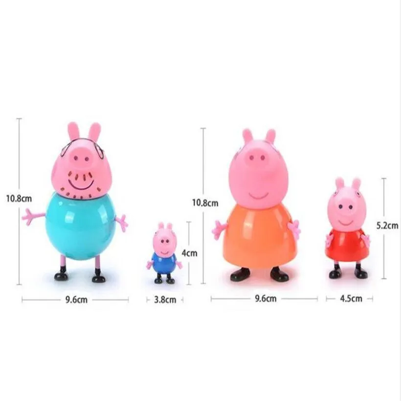 Свинка Пеппа Семья Джордж папа паж мама фигурка оригинальная Pelucia знаменитая Peppa