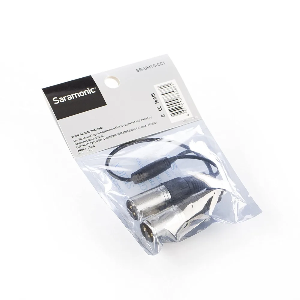 Saramonic SR UM10 CC1 двойной XLR вход микрофонный кабель преобразователь для UwMic9 UwMic10 и UwMic15