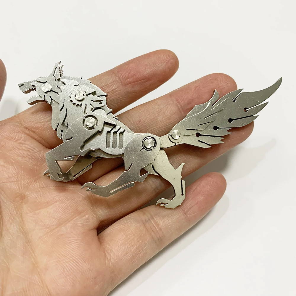 Творческий 3D модель Съемная Повезло Бог Зверь волк готовый продукт не сборки