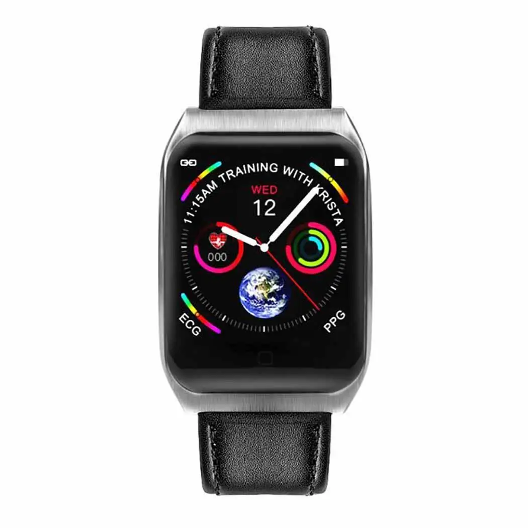 Сенсорный экран Смарт часы здоровье контрольный Шагомер фитнес повседневные на