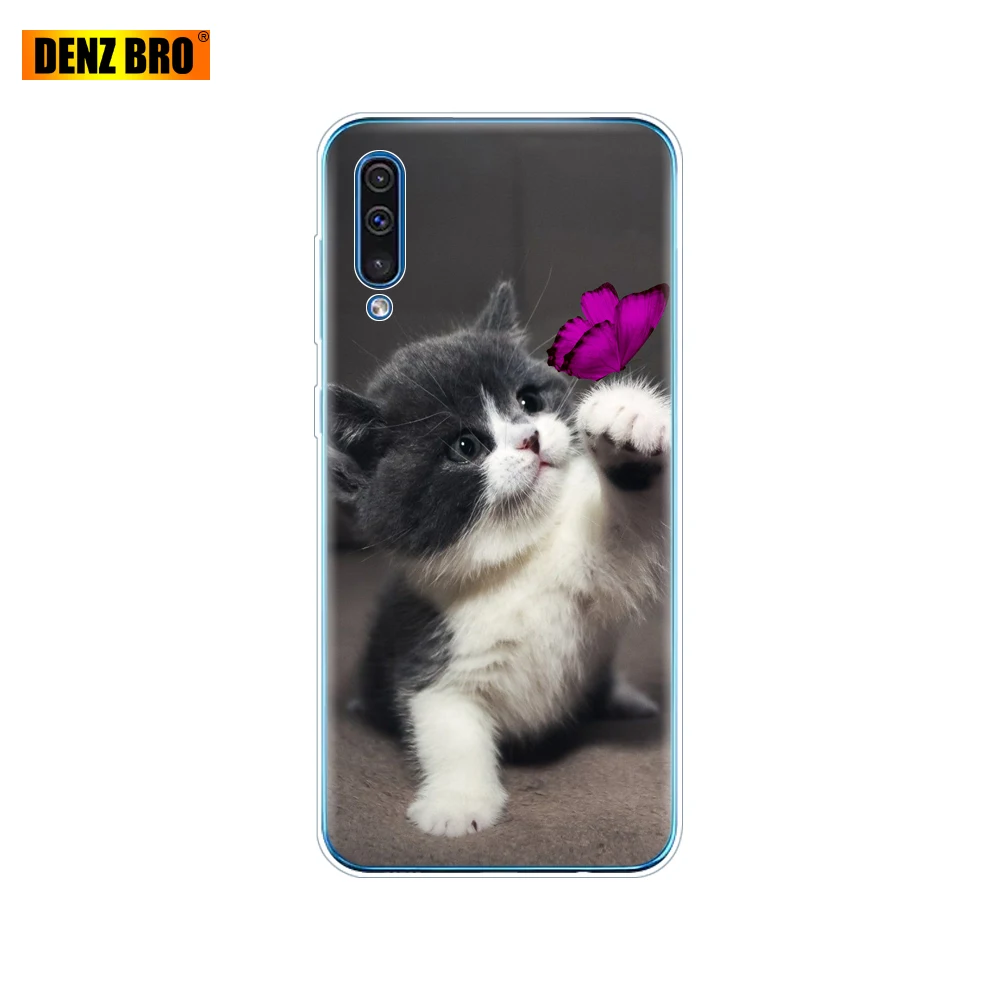 Для samsung Galaxy A50 силиконовый чехол ТПУ Прозрачная задняя крышка телефона для samsung A50 A505 A505F SM-A505F мягкий чехол 6,4 coque - Цвет: 61905