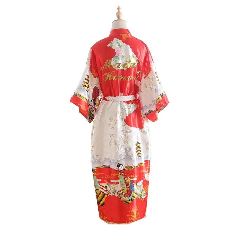 

Bridesmaid robes Sleepwear Robe Wedding Bride Bridesmaid Robes Pyjama Robe Female nightwear Bathrobe Nightdress Nightgown