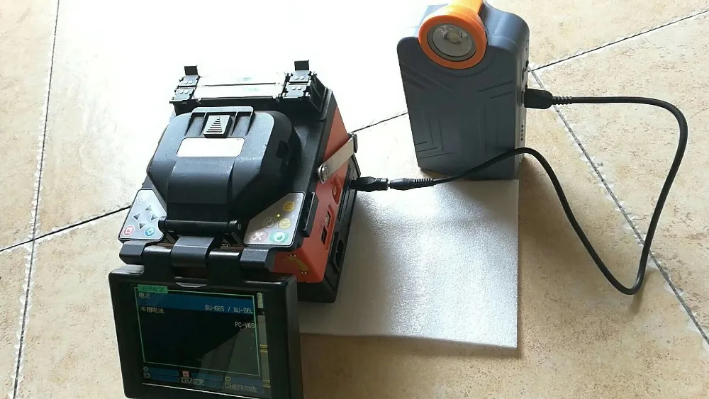 Бесплатная доставка 10000 мАч портативный аккумулятор для OTDR Fusion Splicer FSM 50S 60S 70S 80S 62S