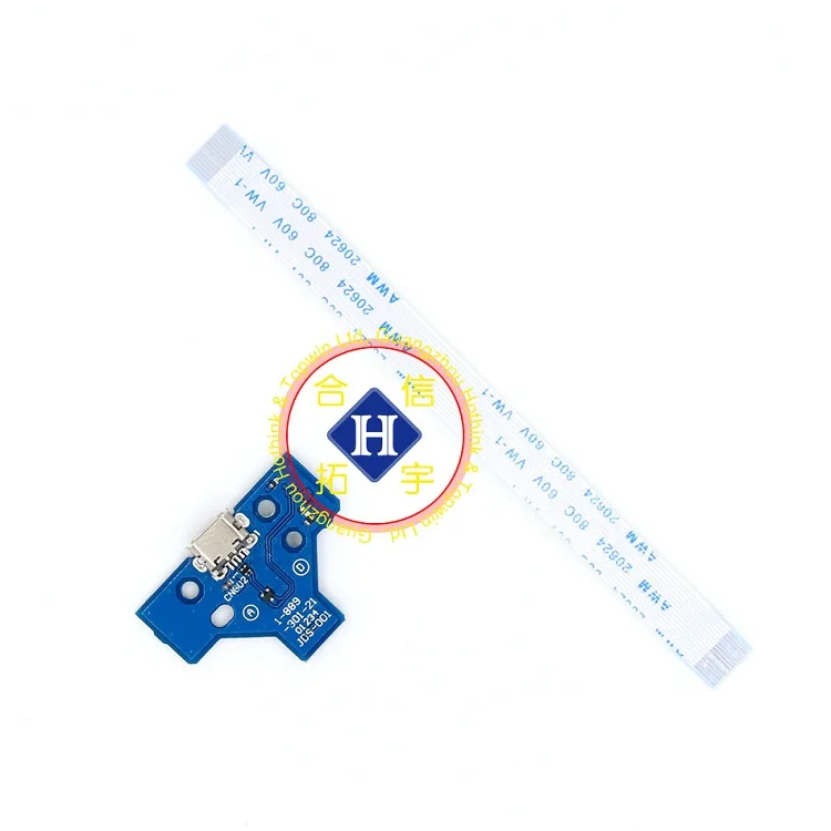 JDS001 50PCS HOTHINK 50 компл./лот JDS-011 JDS-030 JDS-040 JDS-055 USB плата с зарядным портом с кабелем для PS4 PRO Slim контроллер запчасти для ремонта - Цвет: JDS001 50PCS