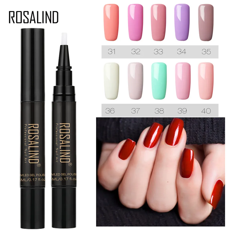 ROSALIND Гель лак для ногтей Одноцветный УФ светодиодный vernis ongle оптовая продажа