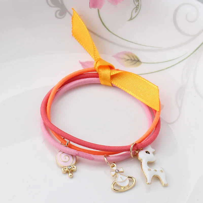 Женские резинки для волос M MISM ярких цветов с бантиком аксессуары изображением