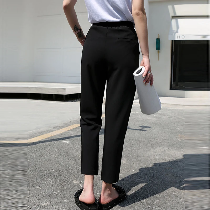 2018 New slim Classic casual trousers for women Solid loose Harem pants female spring autumn RE0818 | Женская одежда