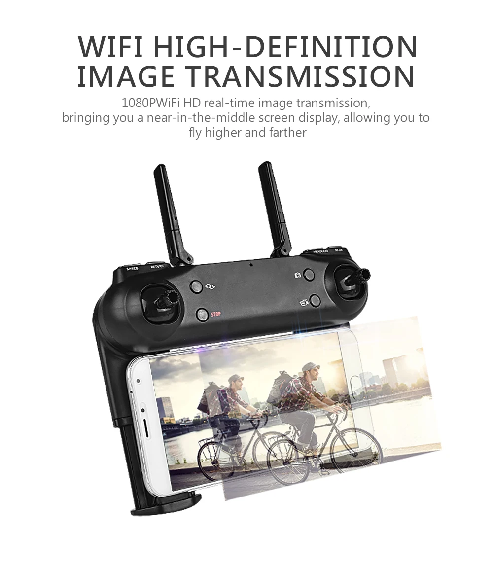 HY107 Дроны с камерой широкоугольный HD двойной камерой Дрон Wi-Fi FPV высота удерживайте за мной складной RC Квадрокоптер с камерой