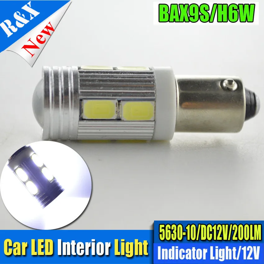 2 шт. белые светодиодсветодиодный лампы BA9S T4W BAX9S H6W BAY9S H21W 5630-10SMD | Автомобили и
