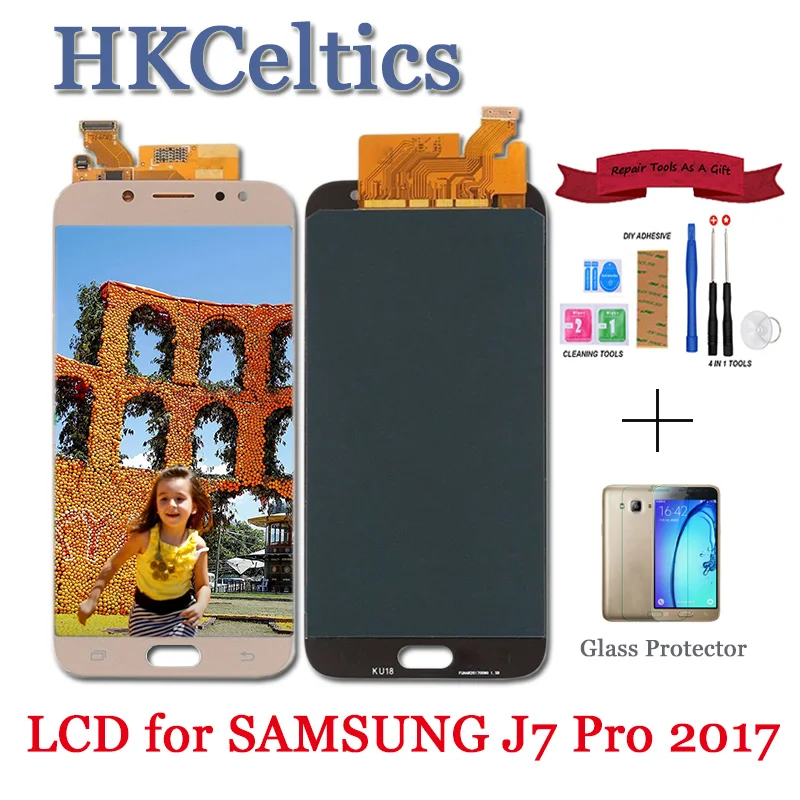 5,5 дюймовый ЖК-дисплей+ сенсорный экран дигитайзер в сборе для Samsung Galaxy J7 Pro J730 SM-J730F J730FM/DS J730F/DS J730GM/DS