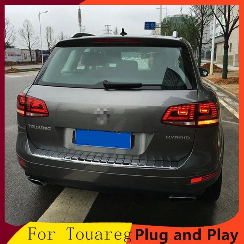 Автомобильный Стильный чехол для Volkswagen для Touareg задние фонари 2011 2012 2013 светодиодный задний фонарь