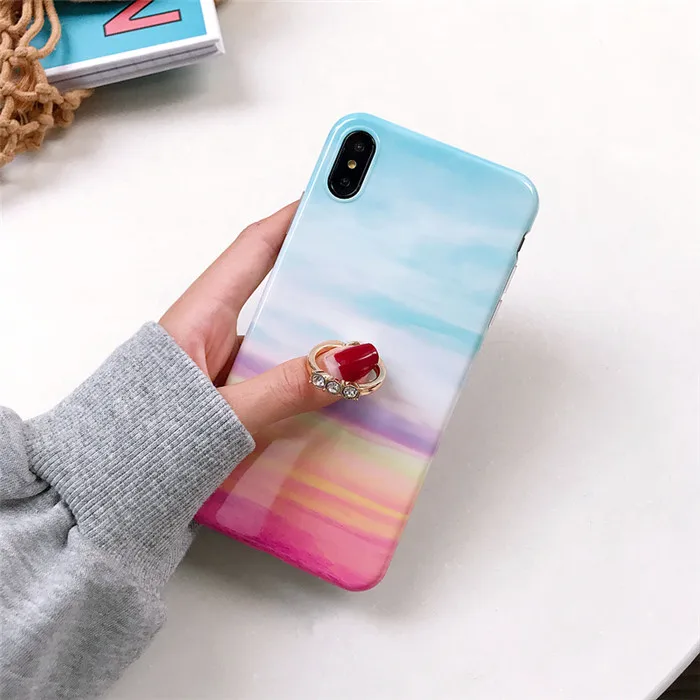 Чехол-подставка с кольцом на палец для iPhone 6 6S 7 8 Plus X XS MAX XR | Мобильные телефоны и